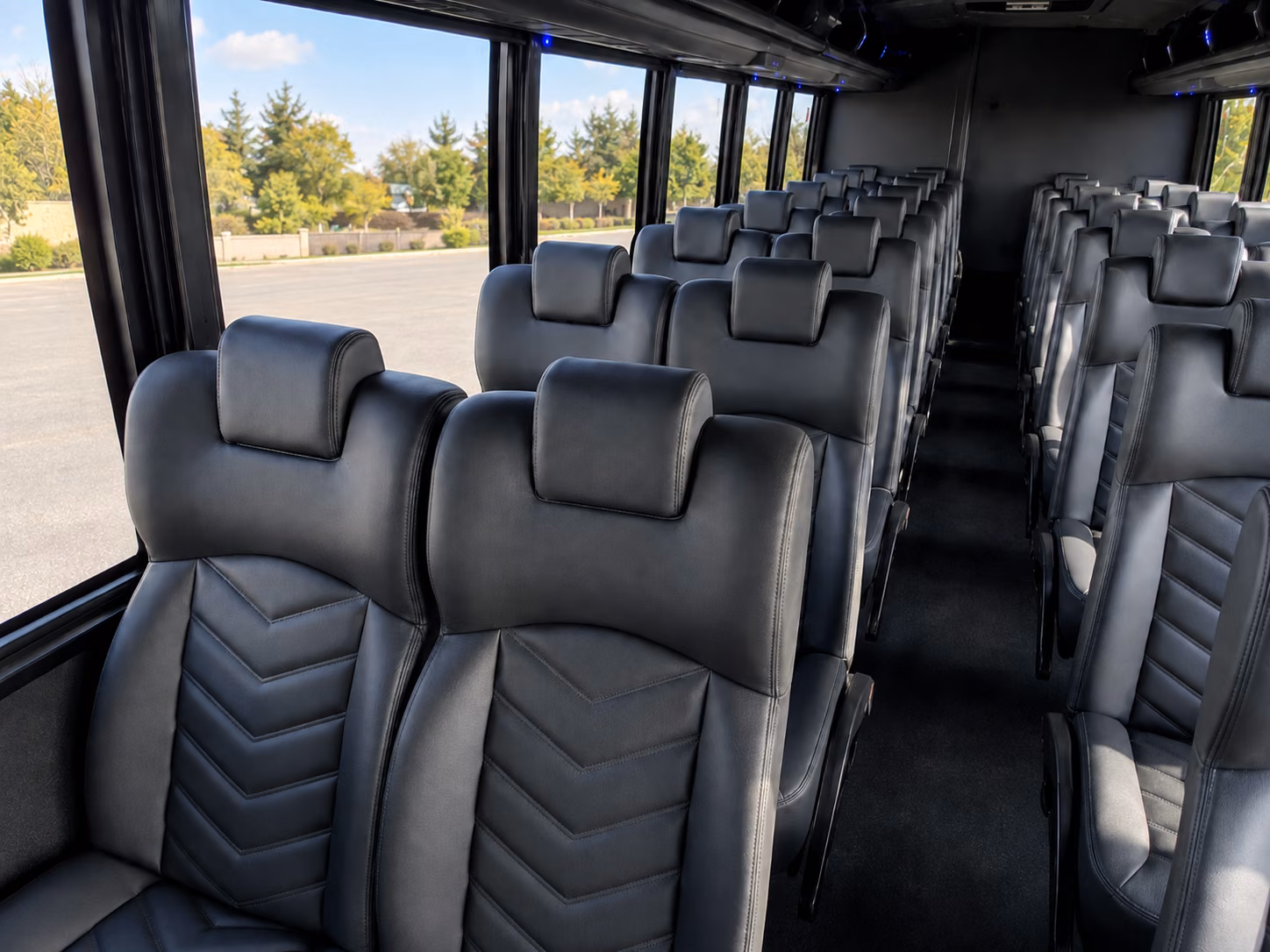 hendersonville 15 passenger minibus inside
