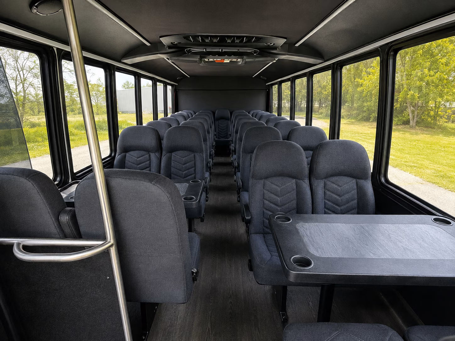 hendersonville 20 passenger minibus inside