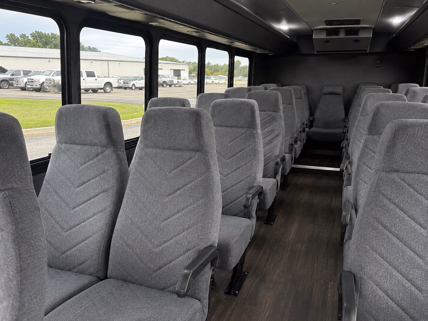 hendersonville 20 passenger minibus interior