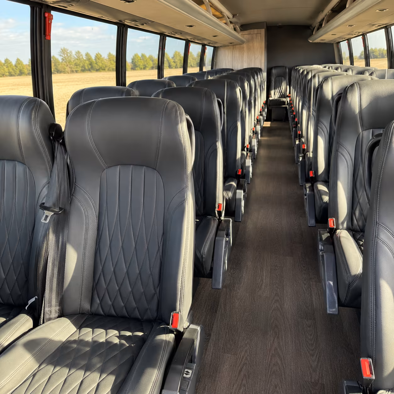 hendersonville 25 passenger minibus inside