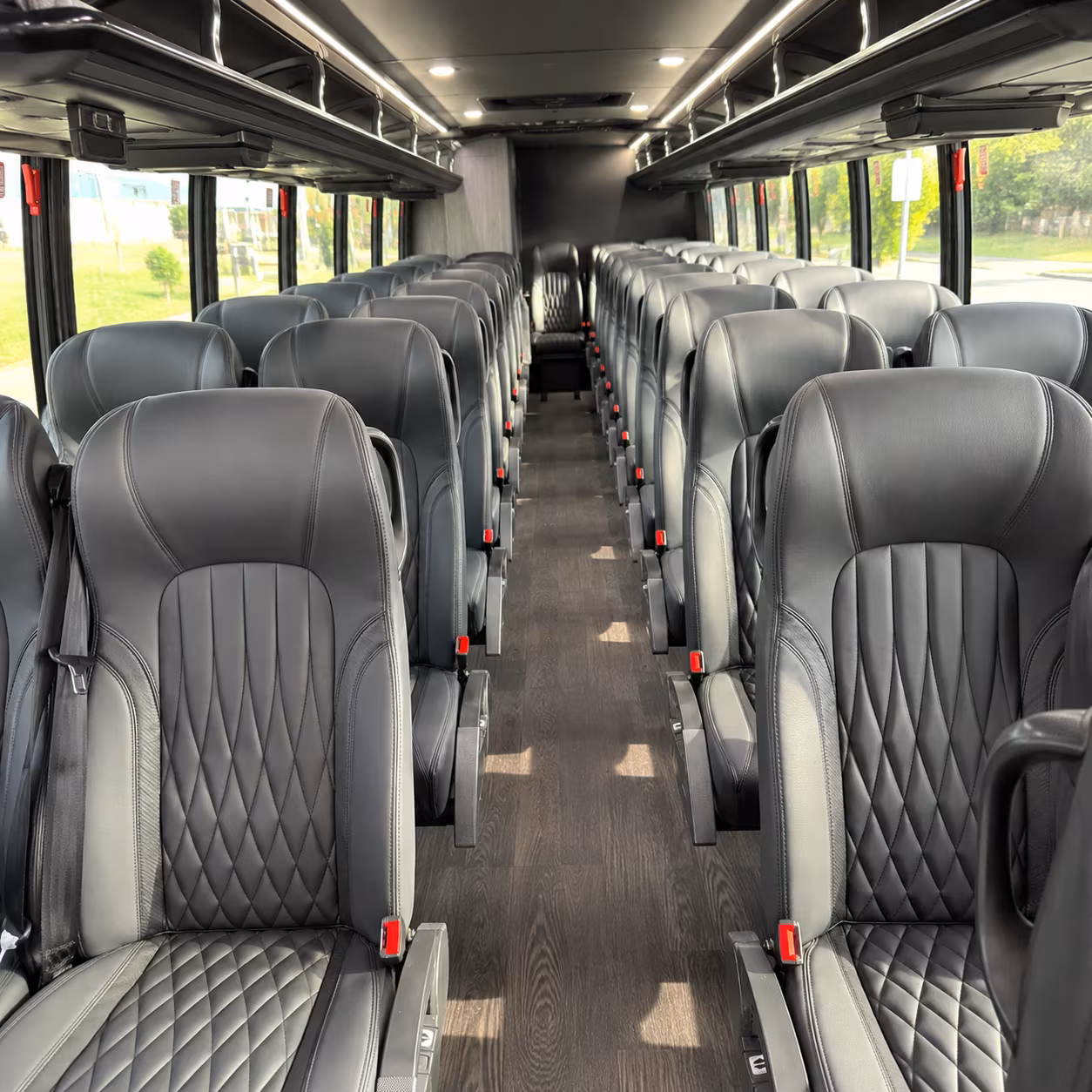 hendersonville 25 passenger minibus interior