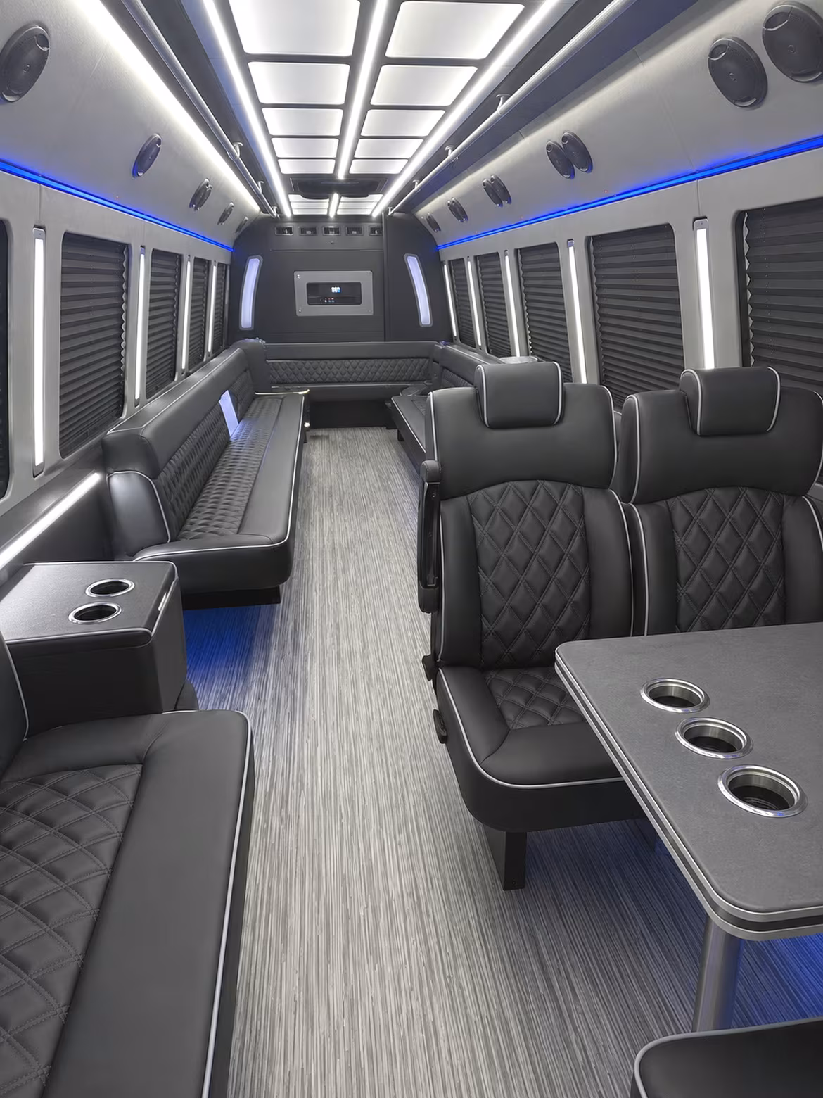 hendersonville 25 passenger party bus inside