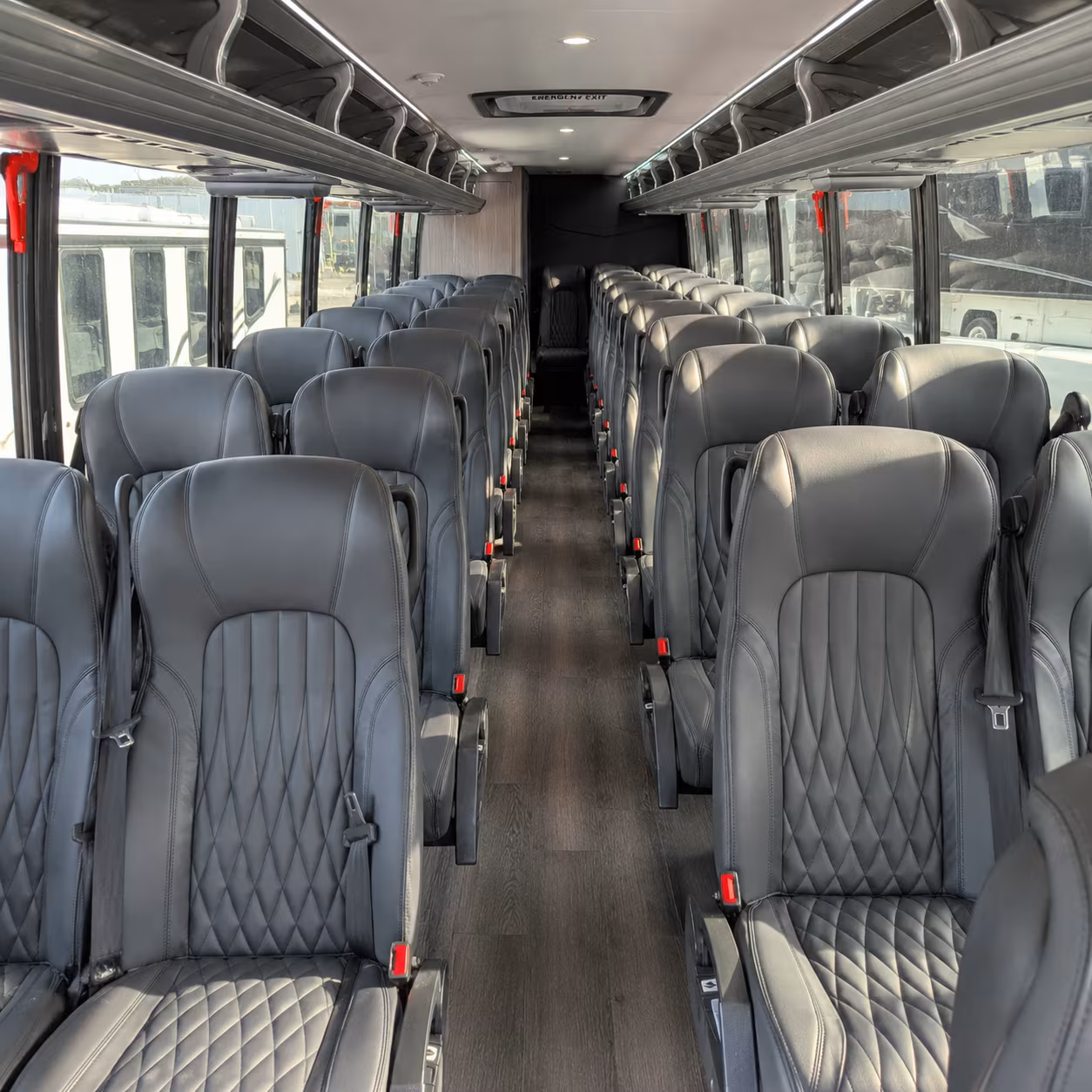 hendersonville 28 passenger minibus inside