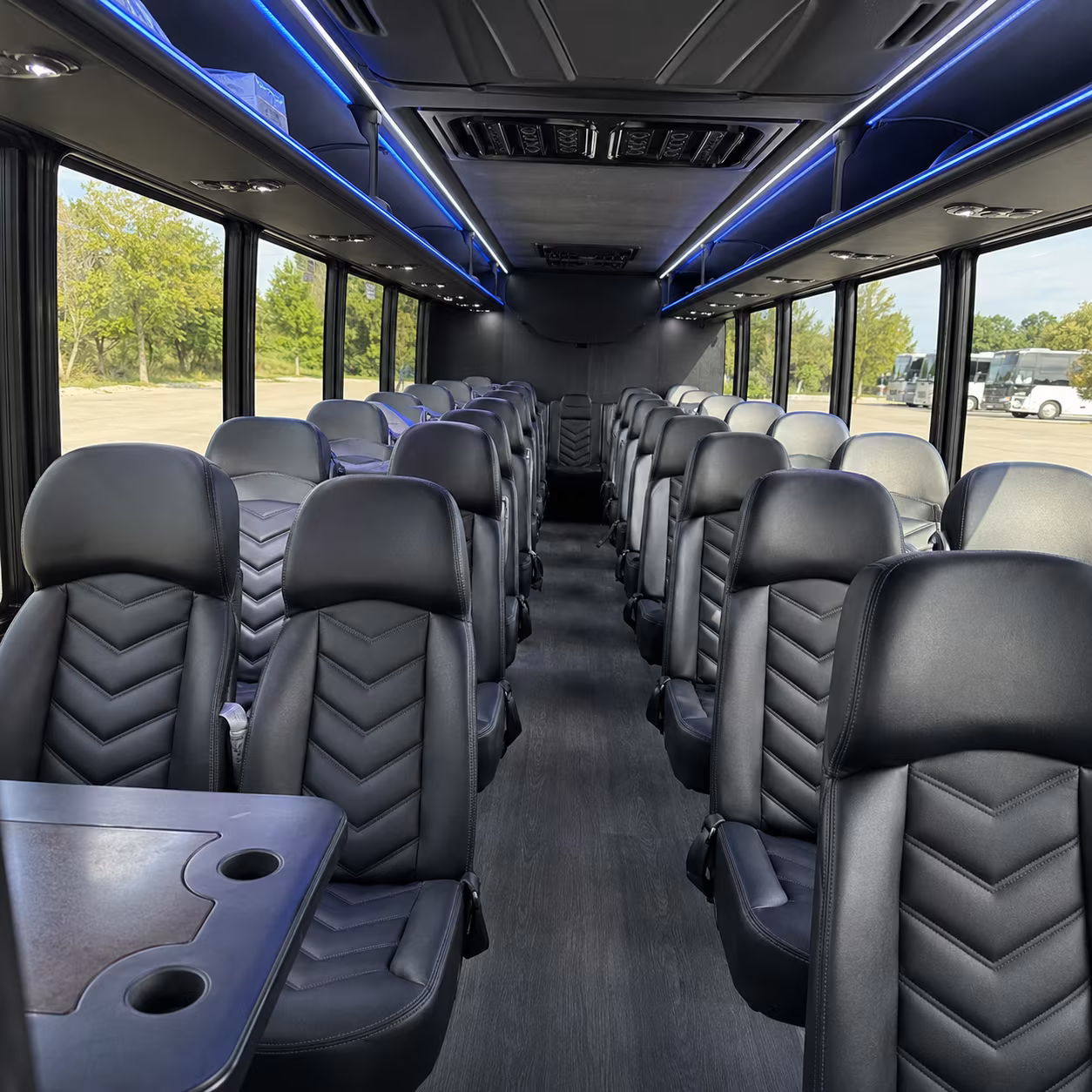 hendersonville 30 passenger minibus inside