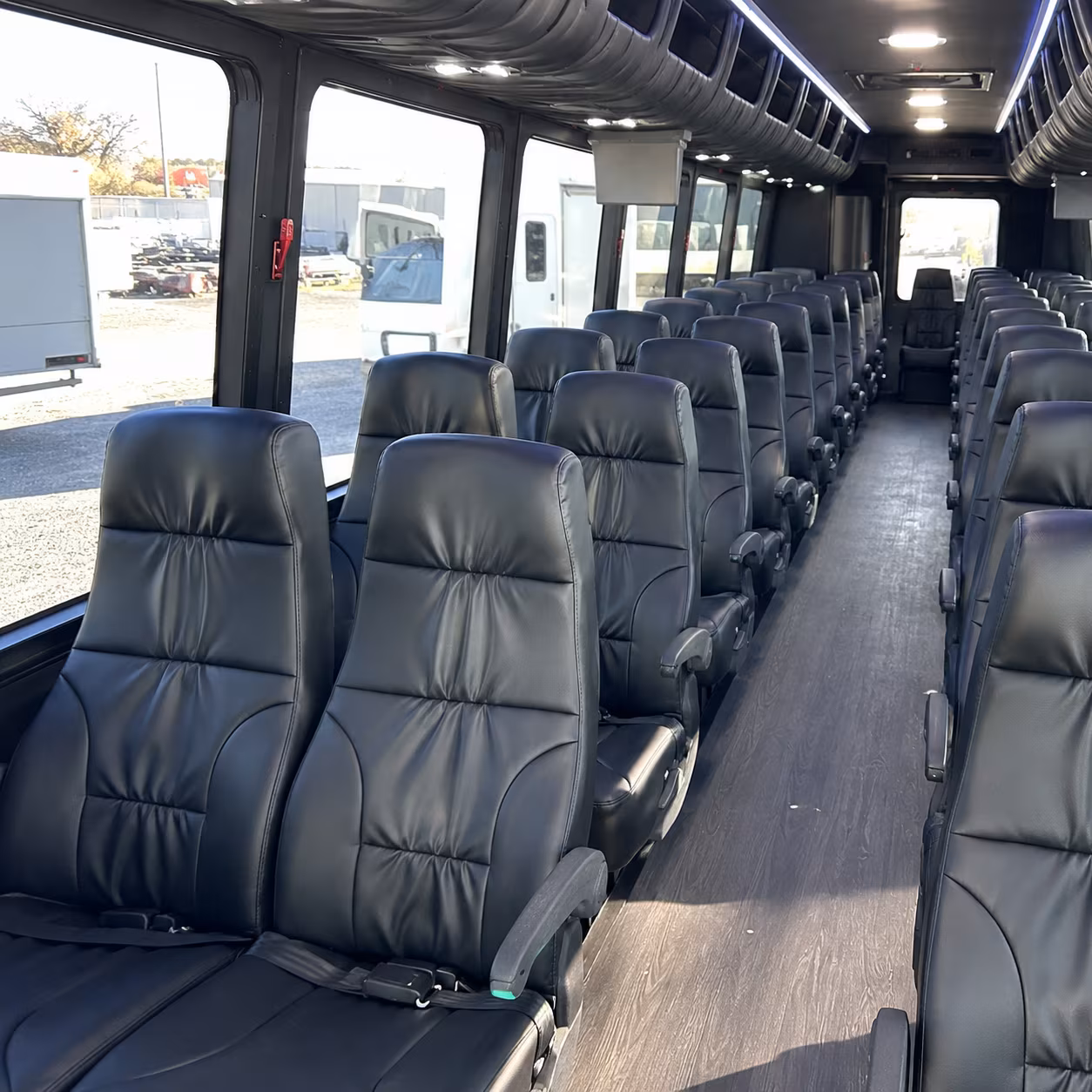 hendersonville 30 passenger minibus interior