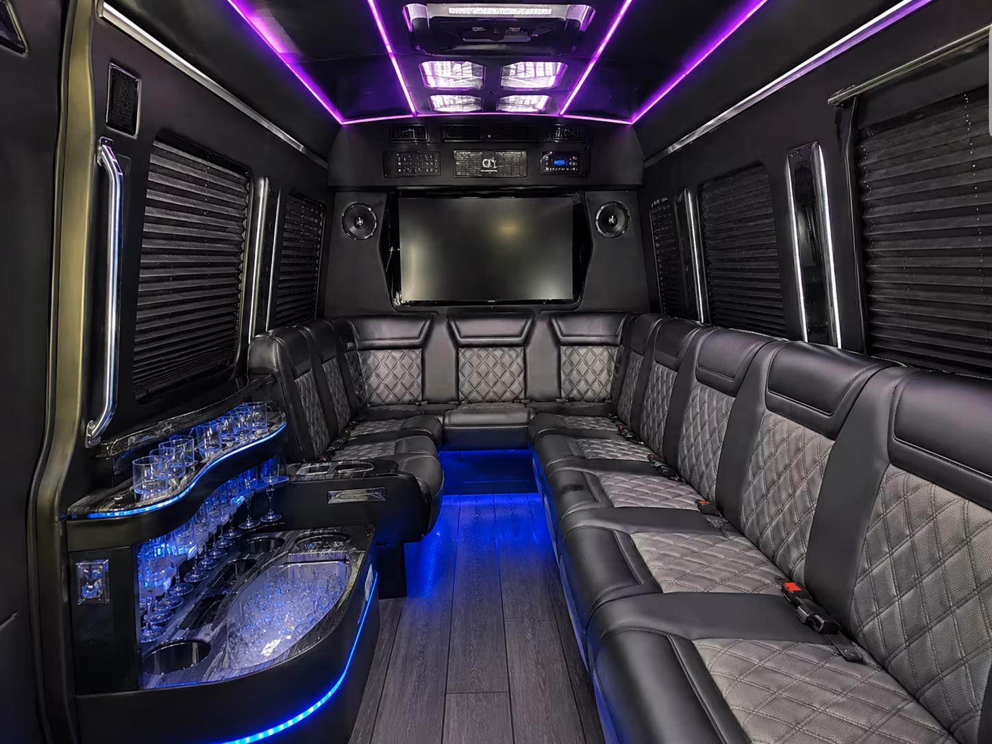 hendersonville sprinter limousine interior