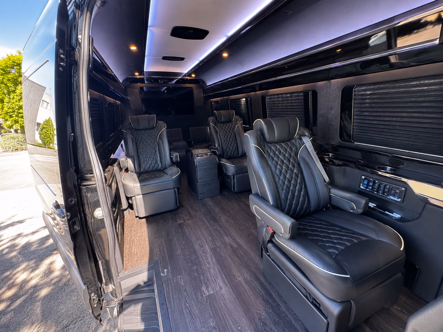 hendersonville sprinter van with driver inside