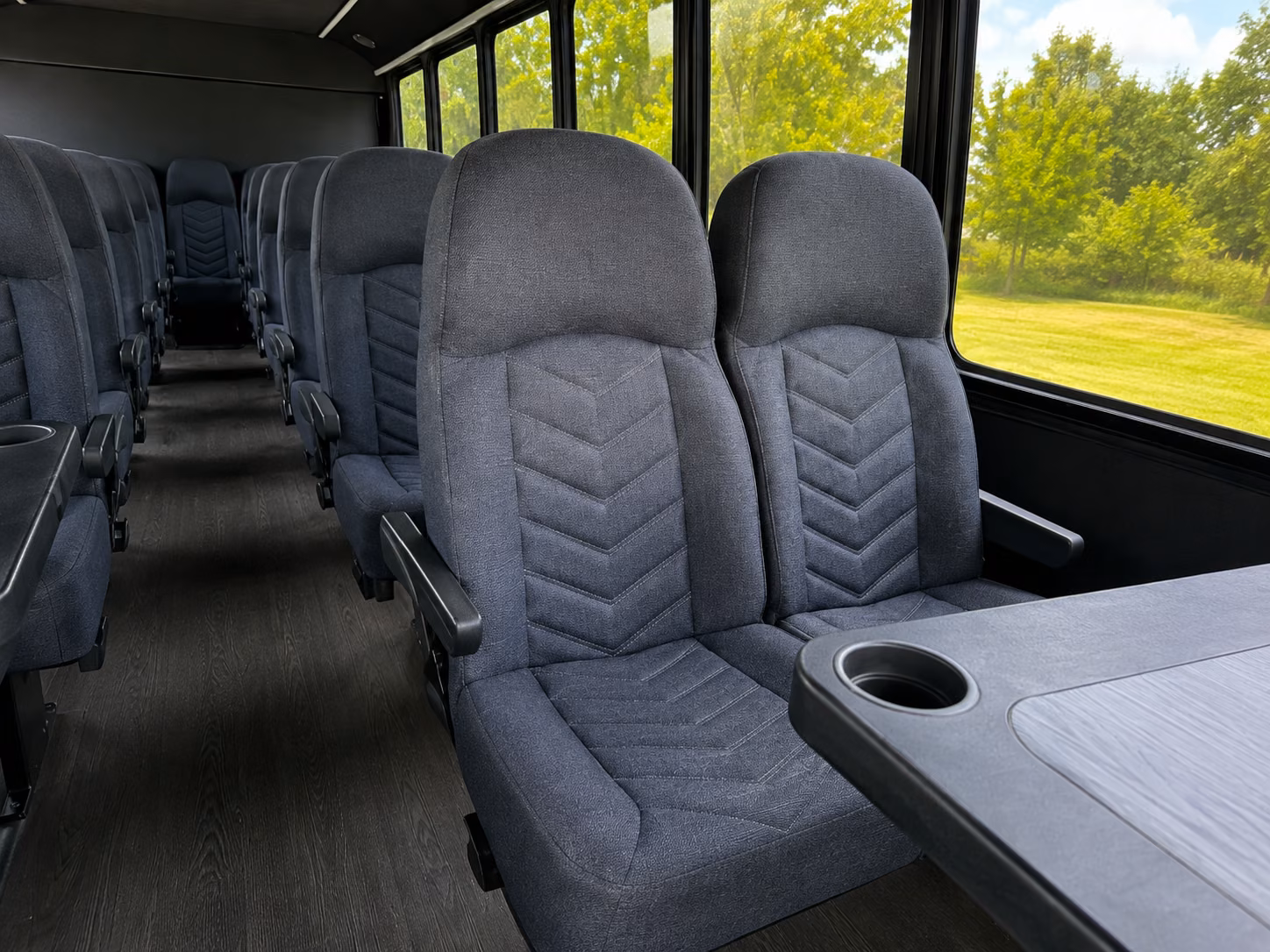 minibuses and party buses for smaller concert groups in hendersonville